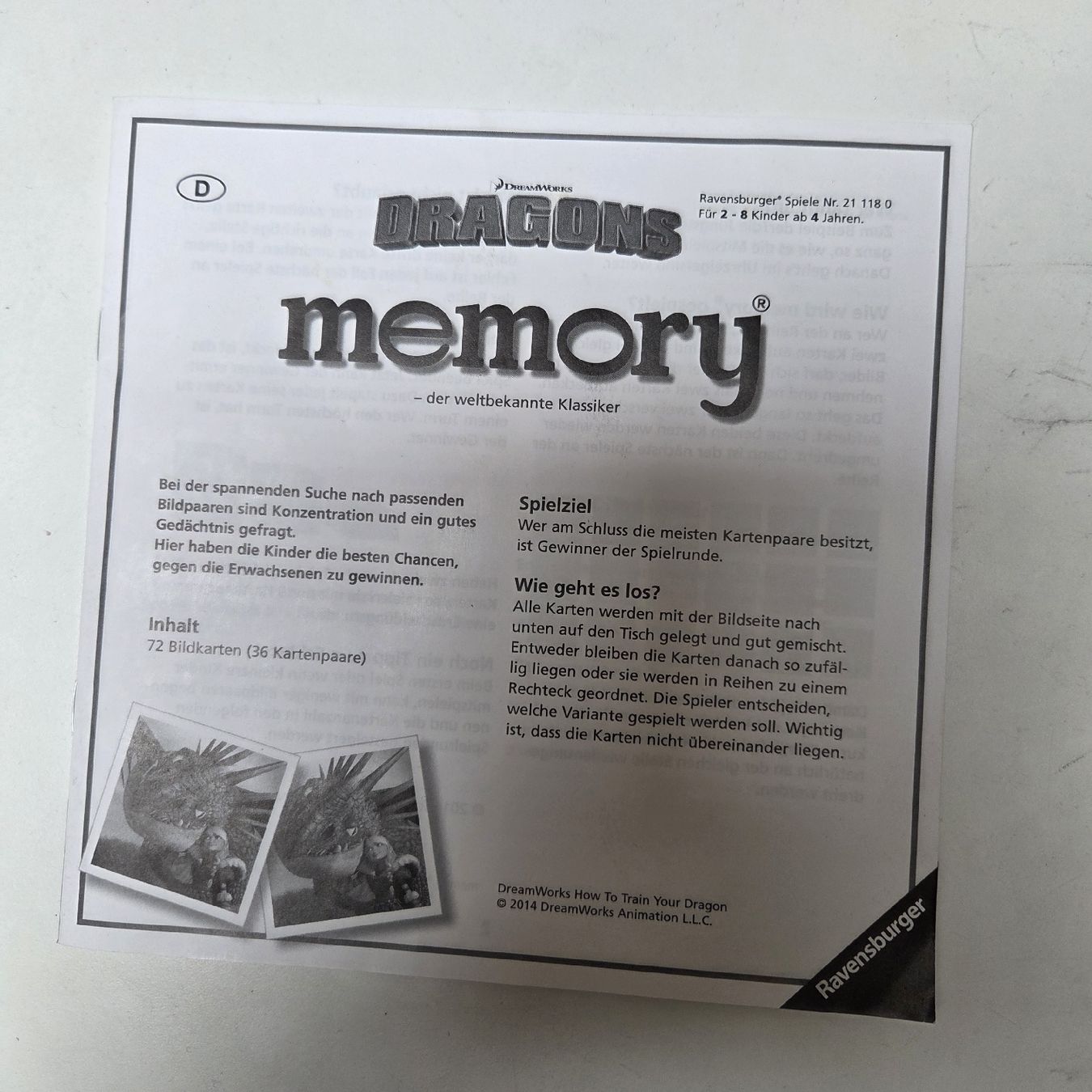 Ravensburger Jeux: Memory  – D'occasion à dietwil par Oobelix 2