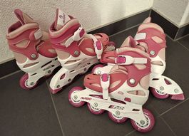 Rollers inline roses AVIGO ajustables (31-35) : 15.-/paire