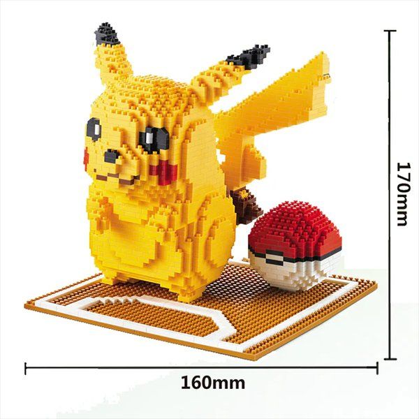 Kit di costruzioni: Pokémon Pikachu mit Pokeball/ Mini-Bausteine – Nuovo e nell'imballaggio originale da Meisterschwanden venduto da Bigi1 2