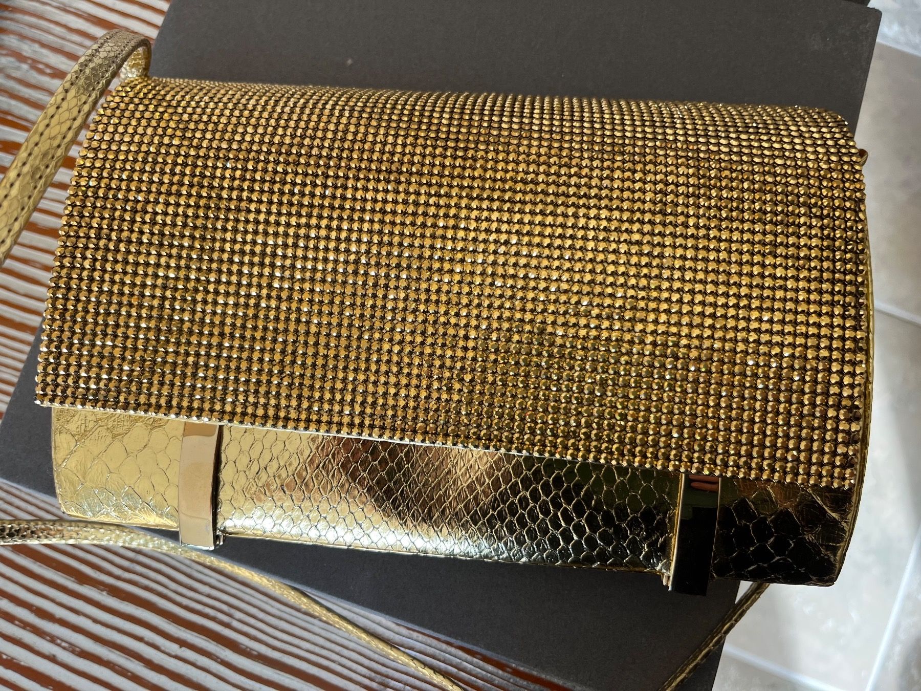 Swarovski Borse da donna: Daniel Swarovski Schlangenleder Abendtasche – Nuovo (secondo la descrizione) da Saanen venduto da SoniaMichaela