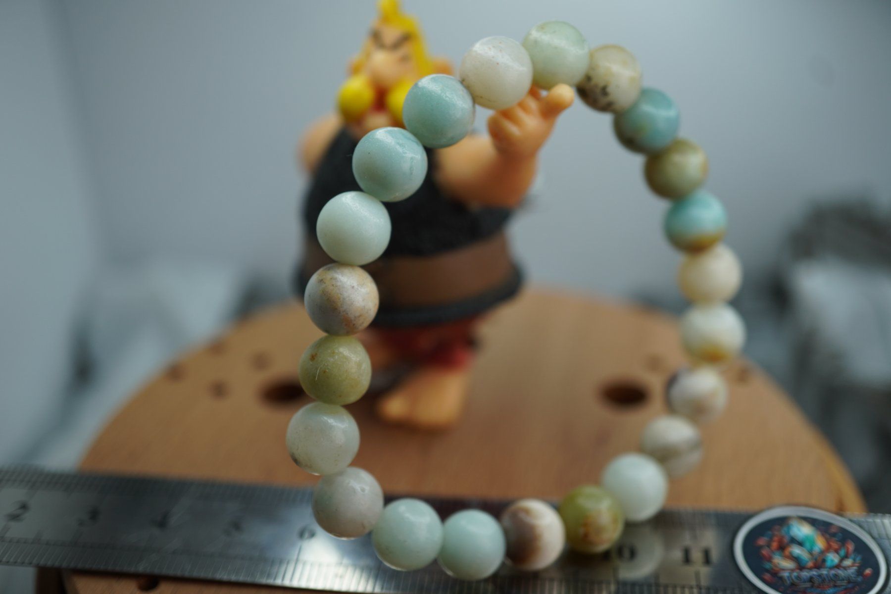 Minerali & Pietre curative: Amazonit  Kugel   Armband    (Räumung!) – Nuovo e nell'imballaggio originale da Eschenbach SG venduto da topstone 8