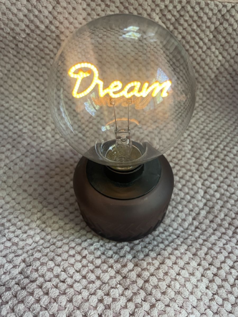 Edison Lampade: Lampe Edison Style mit Text Dream neu – Nuovo (secondo la descrizione) da Pfyn venduto da Goodsell