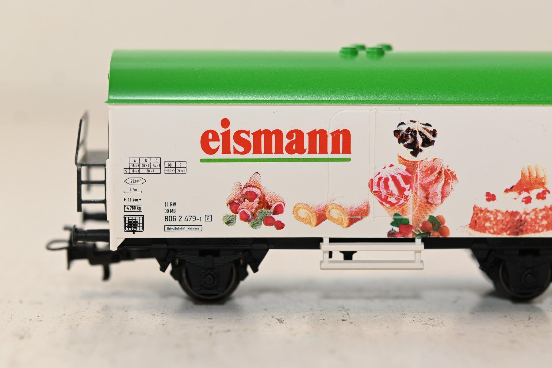 Märklin Modellini di ferrovie: Güterwagen Eismann Märklin 44185 HO/AC mit OVP – Usato da Laupen ZH venduto da Zmoewe 1