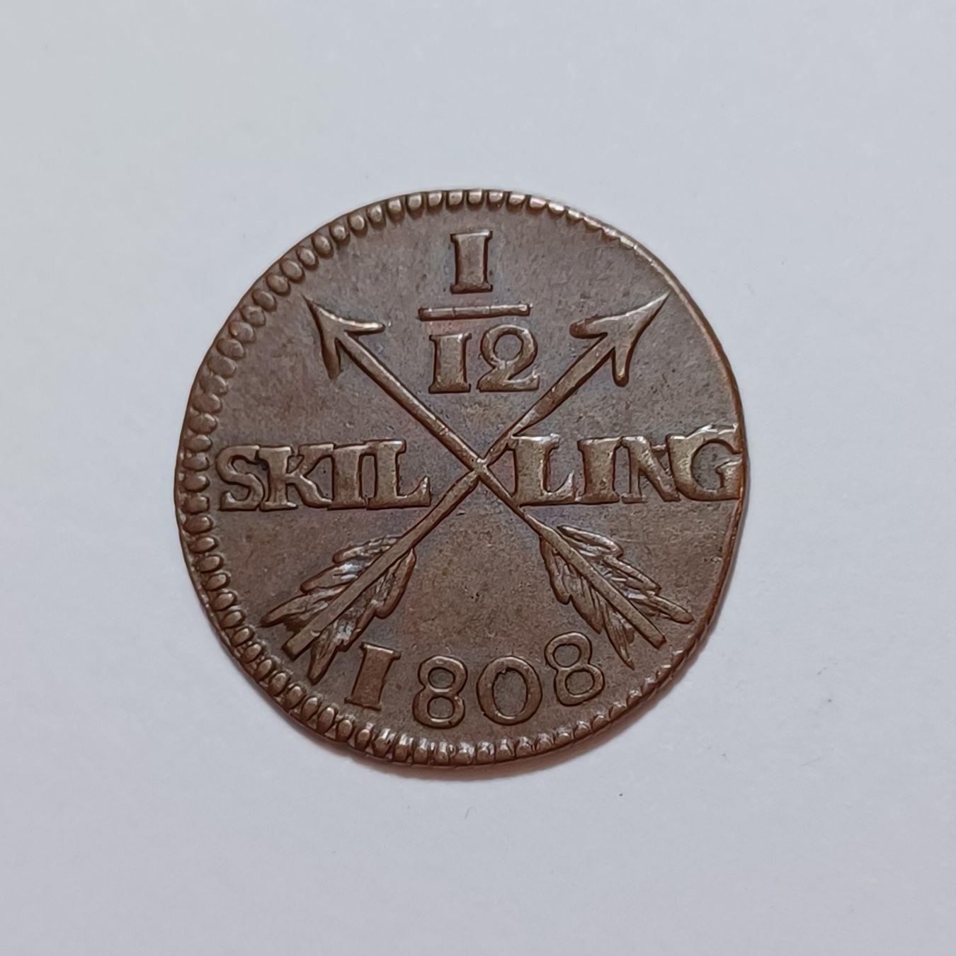 Tutti le monete: 1/12 Skilling 1808 Schweden – Usato da Pfäffikon ZH venduto da Welt_Muenzen