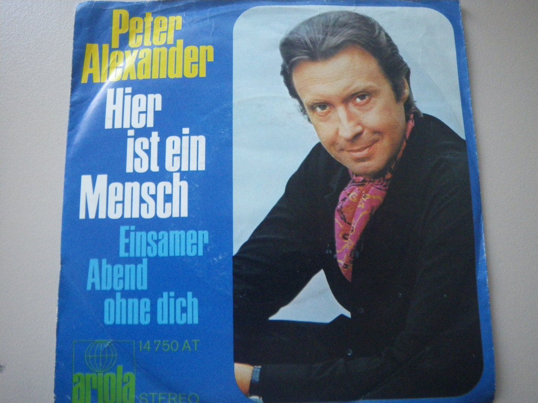 Dischi in vinile: Vinyl-Single Peter Alexander - Hier ist ein Mensch – Usato da Langenthal venduto da Modo39