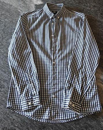 H&M Herrenhemd - Schwarz/Weiss kariert - Grösse S