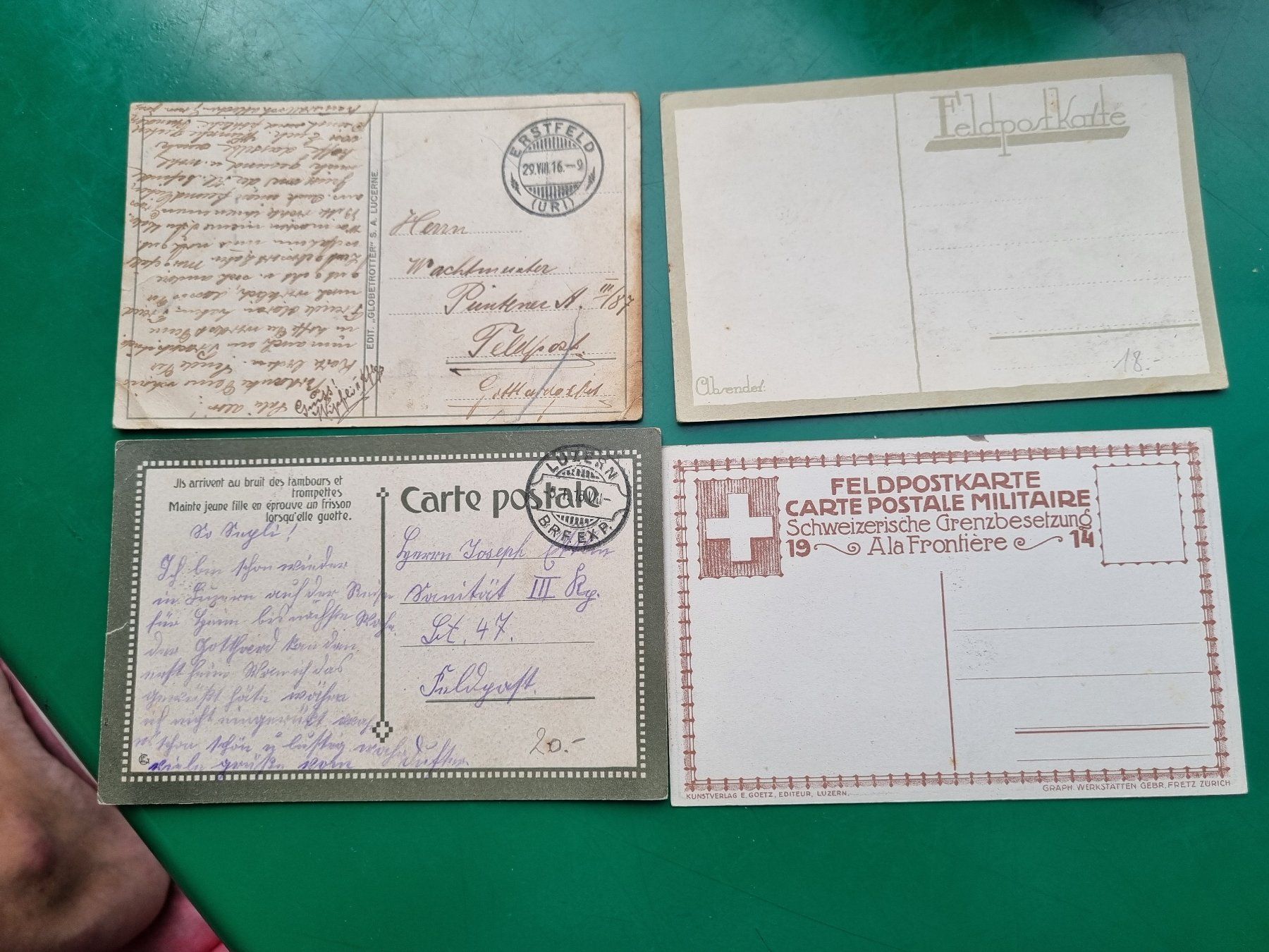 Cartoline postali: Militär Schweiz 4 Karten – Usato da Trachslau venduto da bastet06 4
