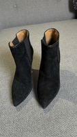 Schwarze Pura Lopez Wildleder-Stiefeletten |Gr.36,5|