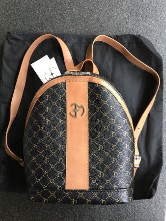 Eva Minge Leder Rucksack Neu