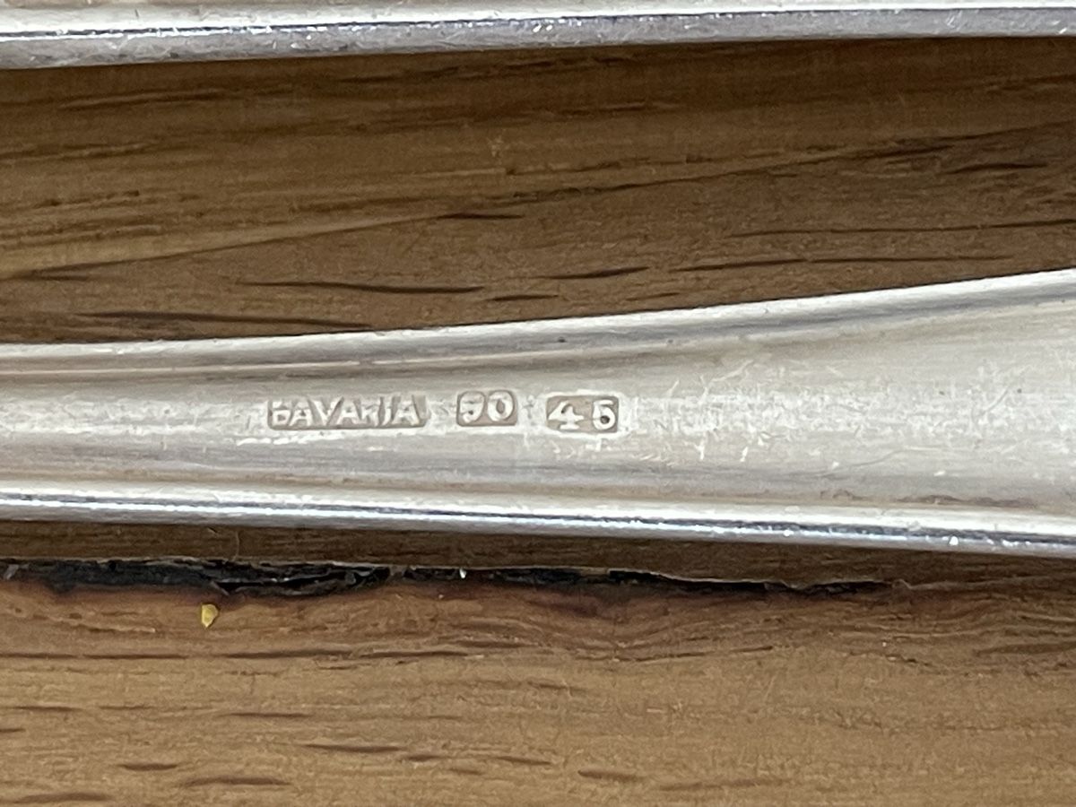 Set di posate: 13 Löffel versilbert Bavaria 90 45  – Usato da Elsau venduto da isidobrany09 2