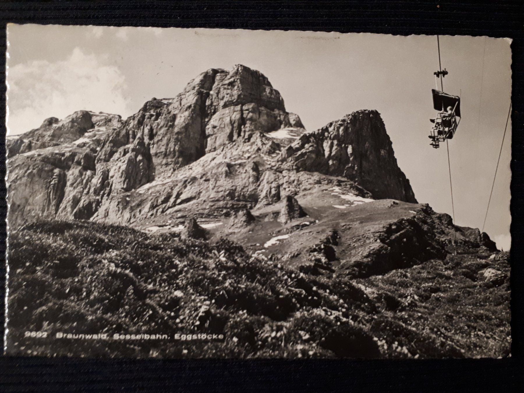 Ansichtskarten: BRAUNWALD 1950 - SESSELBAHN – Gebraucht aus Ponto Valentino von giorgia06