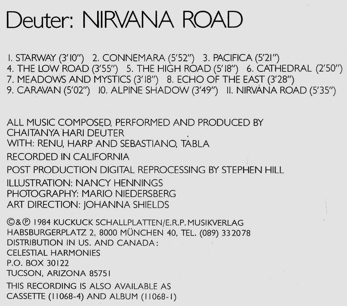 CDs: Deuter NIRVANA ROAD Deva Renu Sebastiano Ambient New Age CD – Gebraucht aus Kandergrund von Sososo 2
