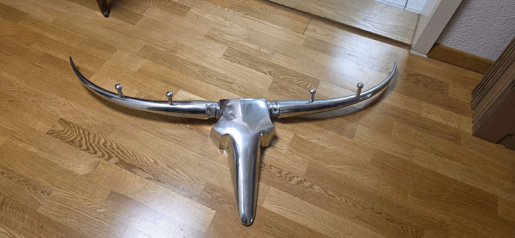 Skulpturen & Statuen: Wanddeko, Stierkopf Garderobe – Gebraucht aus Kaufdorf von Nati-Nati