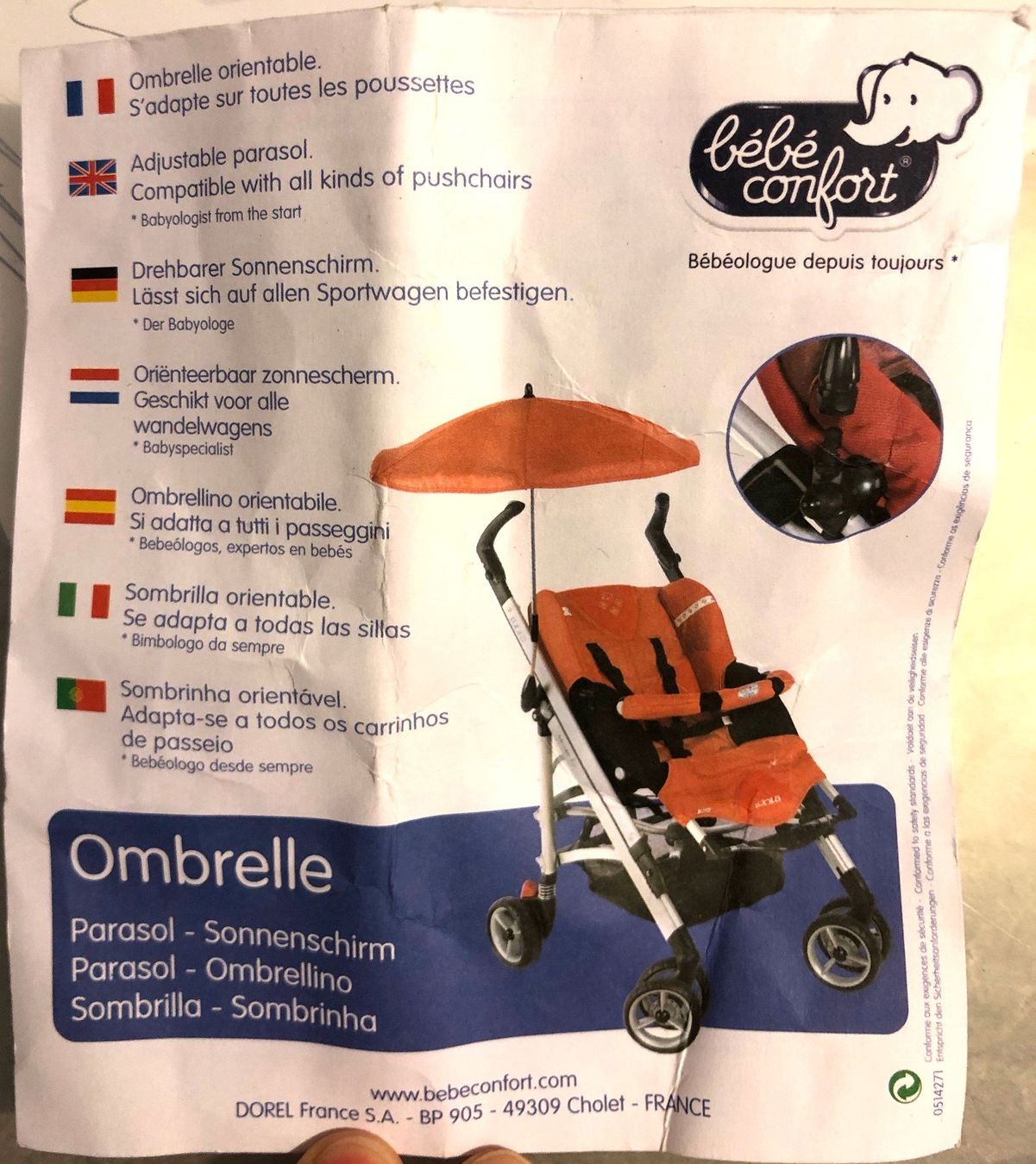 Ombrelloni: Parasol poussette Sonnenschirm Bébé Confort – Usato da Athenaz (Avusy) venduto da cyrano476 1
