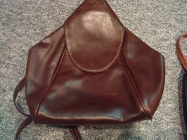Damen Rucksack Leder braun