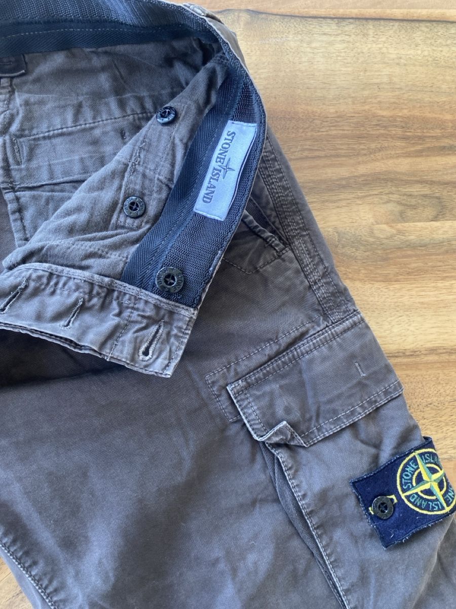 Stone Island Pantaloni: Stone Island Hose Cargohose dunkelbraun – Usato da St. Gallen venduto da saintcityrockz 2
