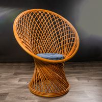 Stilvoller Rattan-Sessel „Peacock“ – Boho-Design