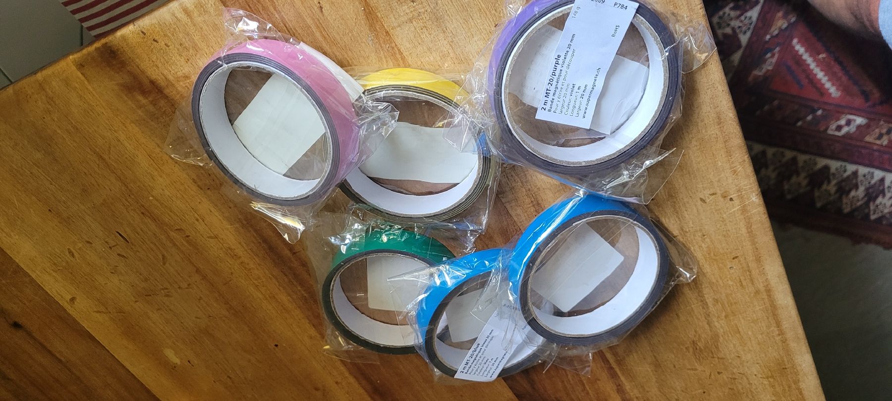 Rubans décoratifs: bandes magnétique multicolor lot de 6 – Neuf avec emballage d'origine à Genève par uneautresaison
