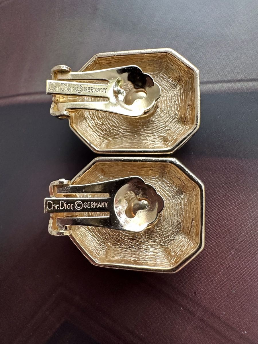 Dior Orecchini pendenti & Orecchini a lobo: Vintage Christian Dior Ohrclips – Nuovo (secondo la descrizione) da Zollikon venduto da pan_8jtm 3