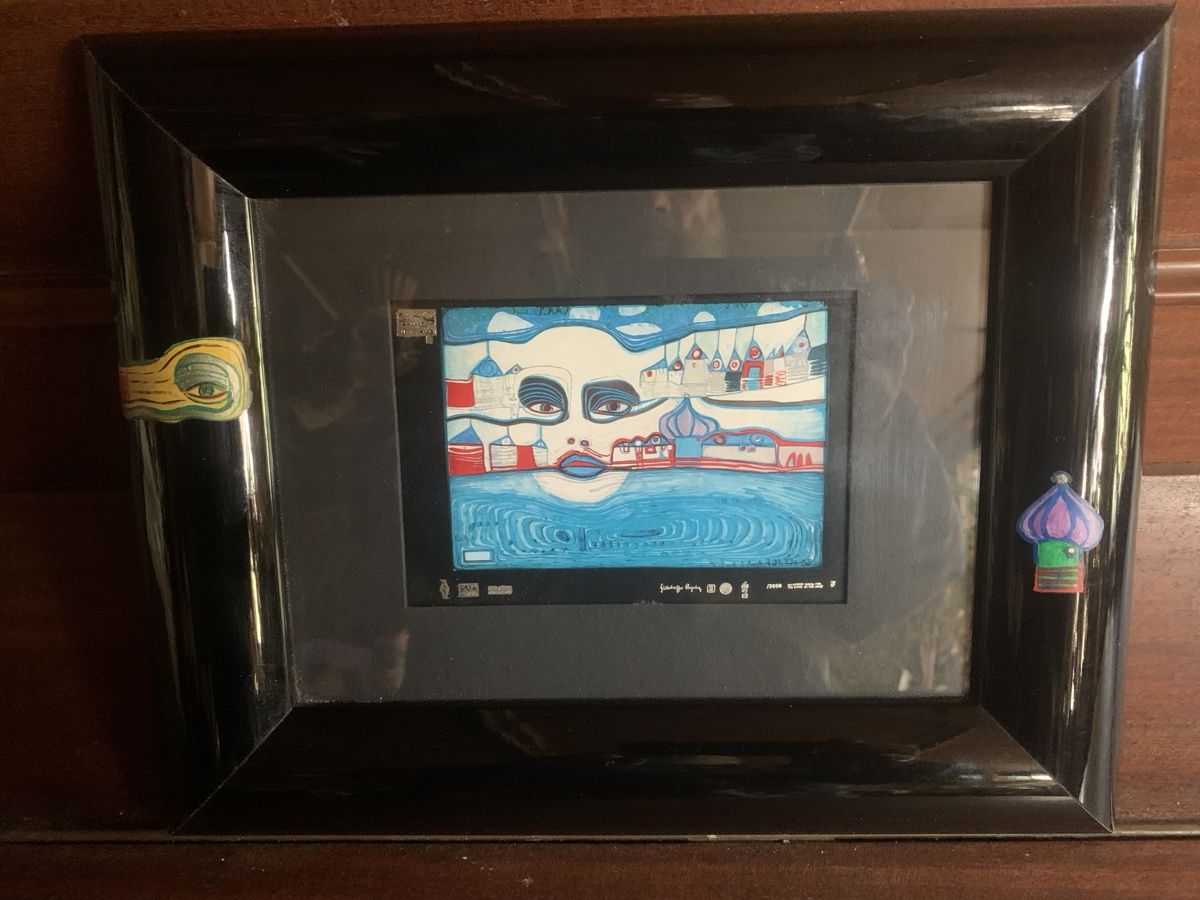 Foto & Immagini: Hundertwasser-Kunstdruck, mit schönem Rahmen – Usato da Dussnang venduto da pml253