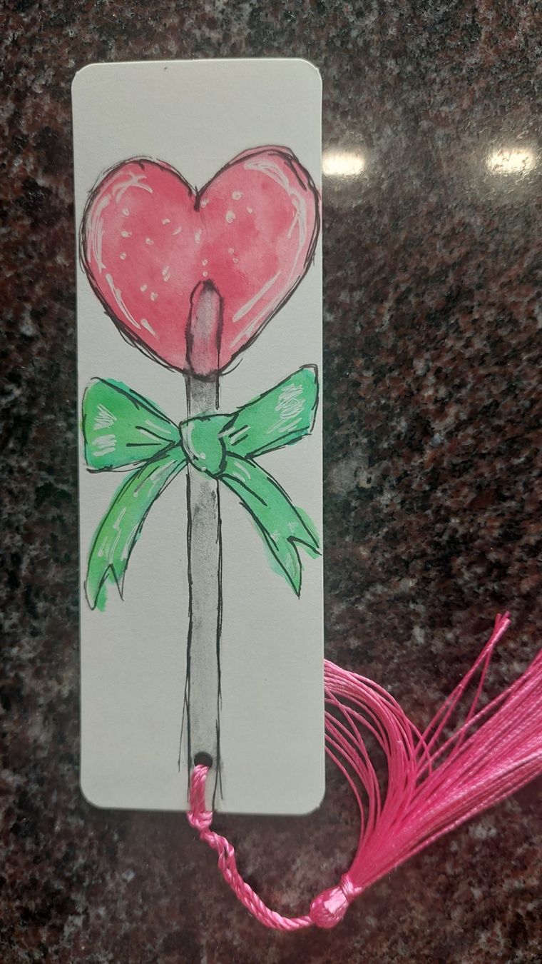 Sonstiges zum Sammeln & Seltenes: Handgemachtes Lesezeichen Lollipop – Neu (gemäss Beschreibung) aus Erlinsbach von pfunky 1