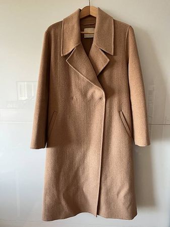 Manteau beige laine non doublé 
