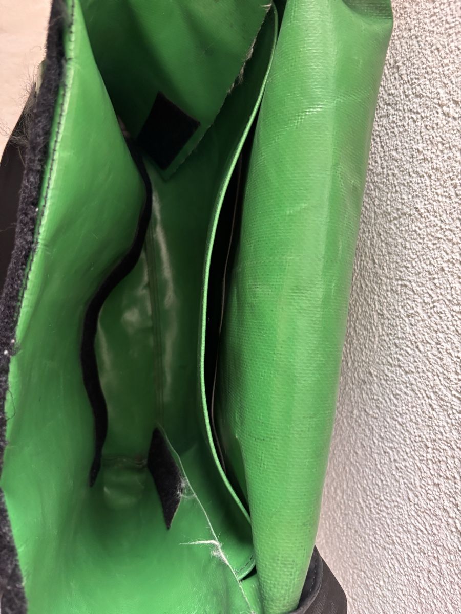 Freitag Taschen: FREITAG Messenger Tasche grün/weiss – Gebraucht aus Winterthur von -tangerine- 3