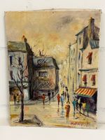 MOLAKIDIS ELISABETH 1975 Tableau a l'huile Paris 1975