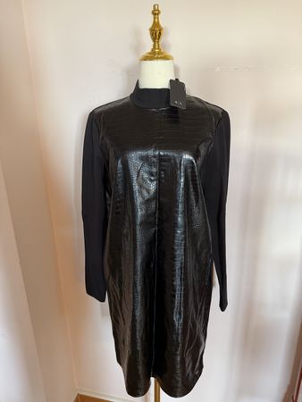 Robe noire Armani Exchange AX - taille L - cuir croco - neuf