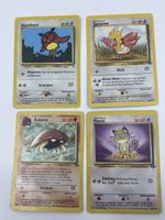 Pokémon Karten Set, Kabuto, Mauzi Konvolut 4stk Vintage 
