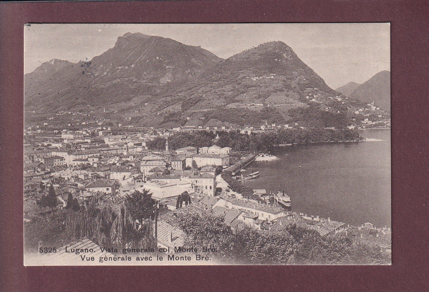 Cartoline postali: LUGANO - Monte Brè - 1914 – Usato da Pully venduto da nicecards