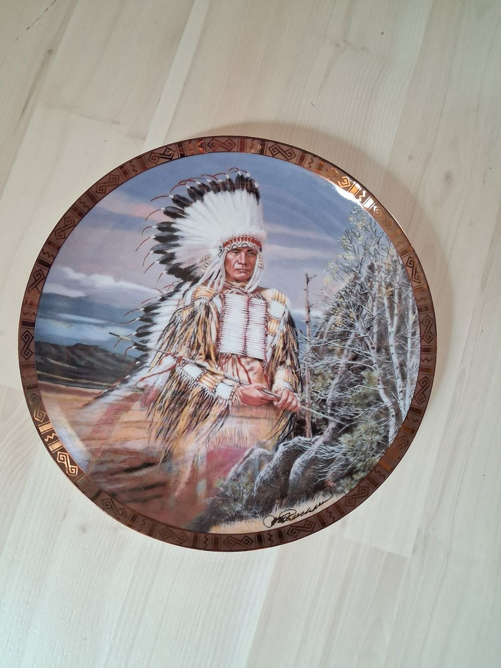 Teller: SAMMELTELLER INDIANER RED CLOUD – Gebraucht aus langnau von Santos1411