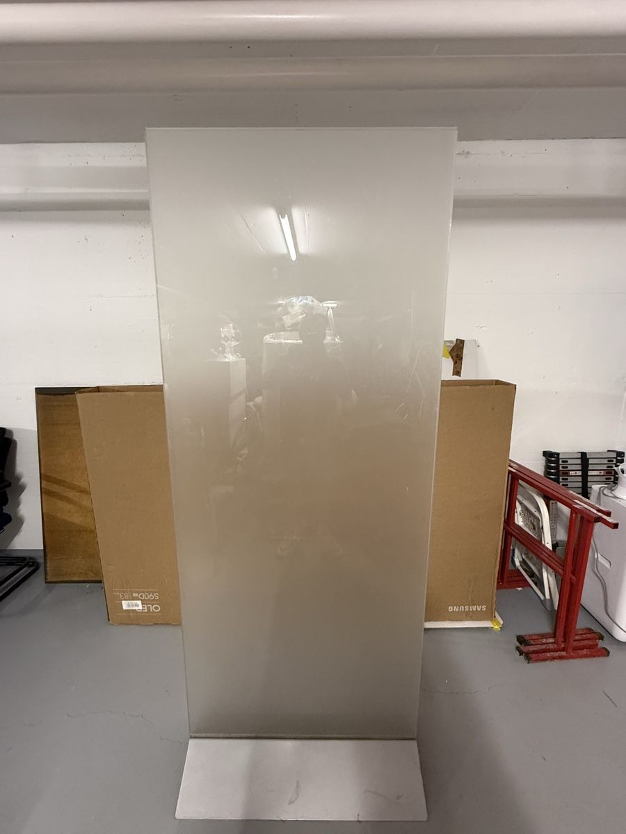 Piatti di portata: Werbung Kunststoff platte H-200cm , B-80 cm – Usato da Cham venduto da inf_fnd5