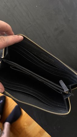 Michael Kors Portemonnaie Schwarz Leder guter Zustand