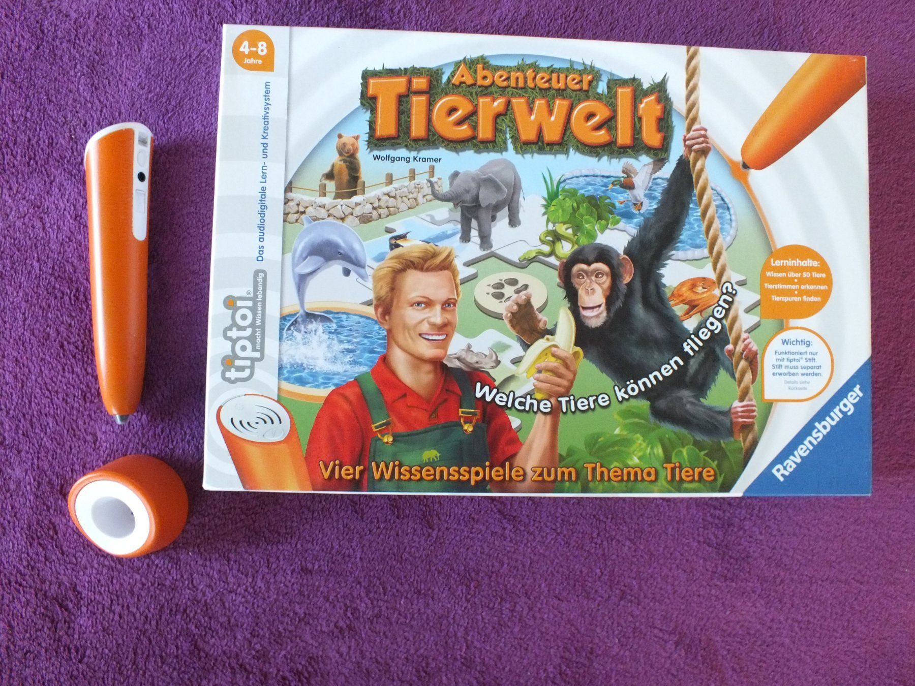 Ravensburger Spiele: tiptoi Spiel - Abenteuer Tierwelt + Stift mit Player – Gebraucht aus Müllheim Dorf von Seeeule01