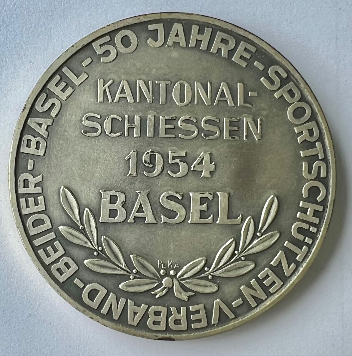 Medaglie: Basel "Kantonal-Schiessen  /  Tir cantonal" 1954 – Usato da Tramelan venduto da MHK79 1