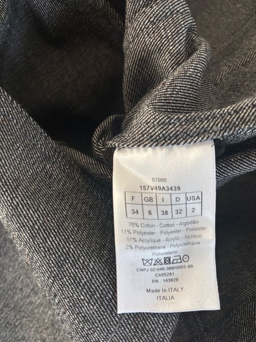 Dior Giacche: DIOR  BAR Blazer elast. denim grau 34 – Usato da Herrliberg venduto da mayfi 8