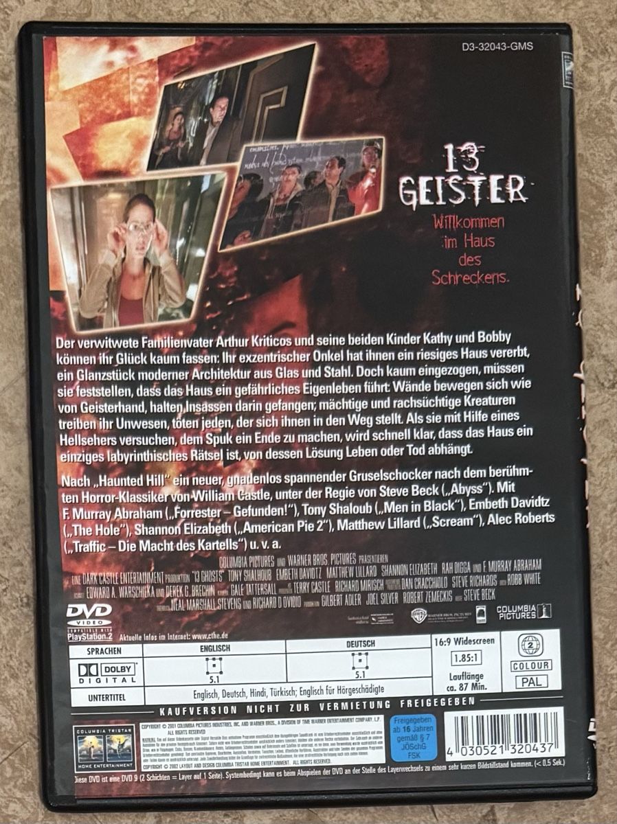 Tous les DVDs: 13 GEISTER  – Neuf (Voir description) à Dietikon par AndreaSch01 1