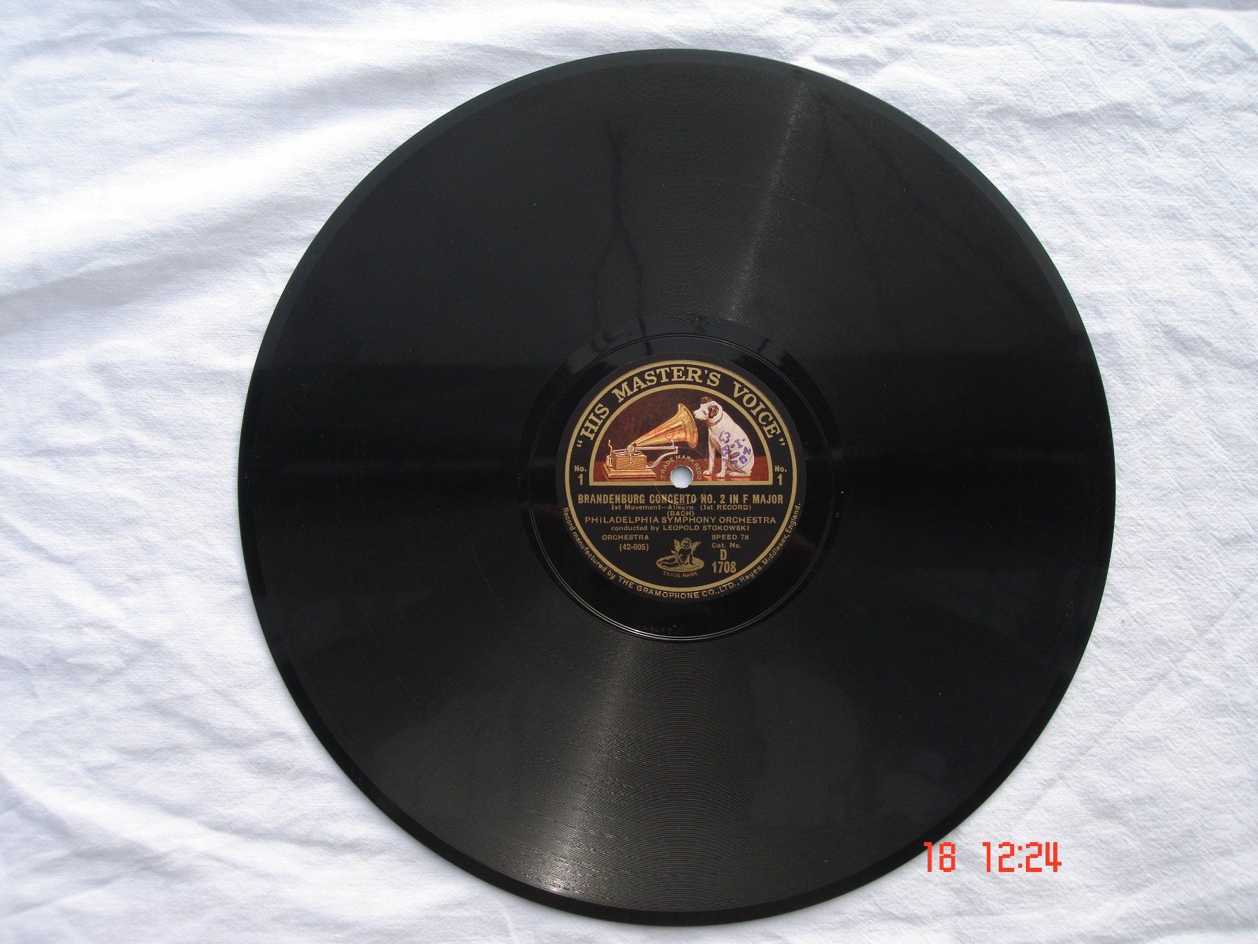 Dischi in vinile: Schellackplatten J.S.Bach Brandenburgisches Konzert Nr.2 – Usato da Aeschi SO venduto da abi1951 1