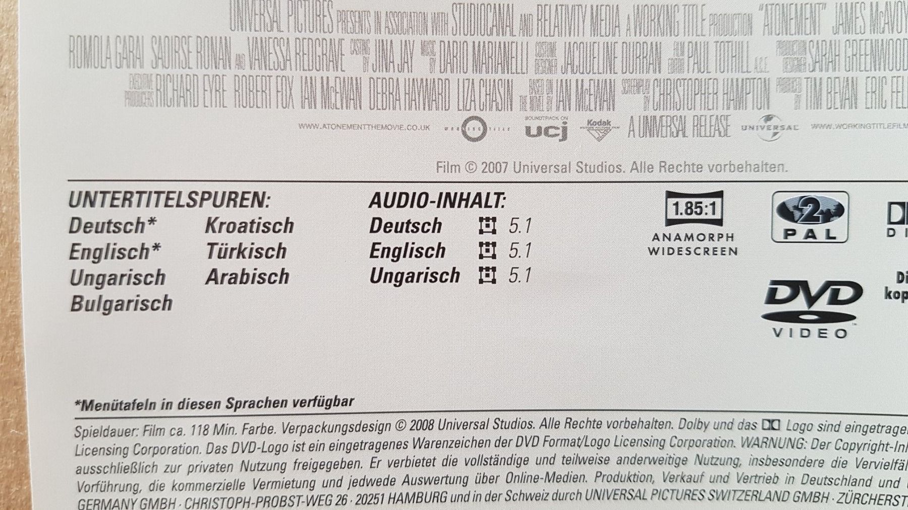 Alle DVDs: DVD Abbitte / Keira Knightley – Gebraucht aus Oetwil am See von fineli2 1