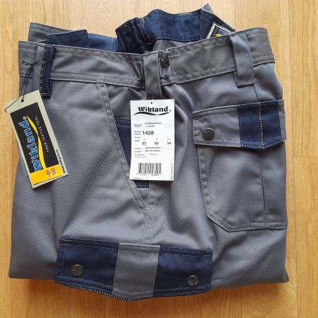 Arbeitshose Wikland NEU, Gr.56, grau blau, Nr.48