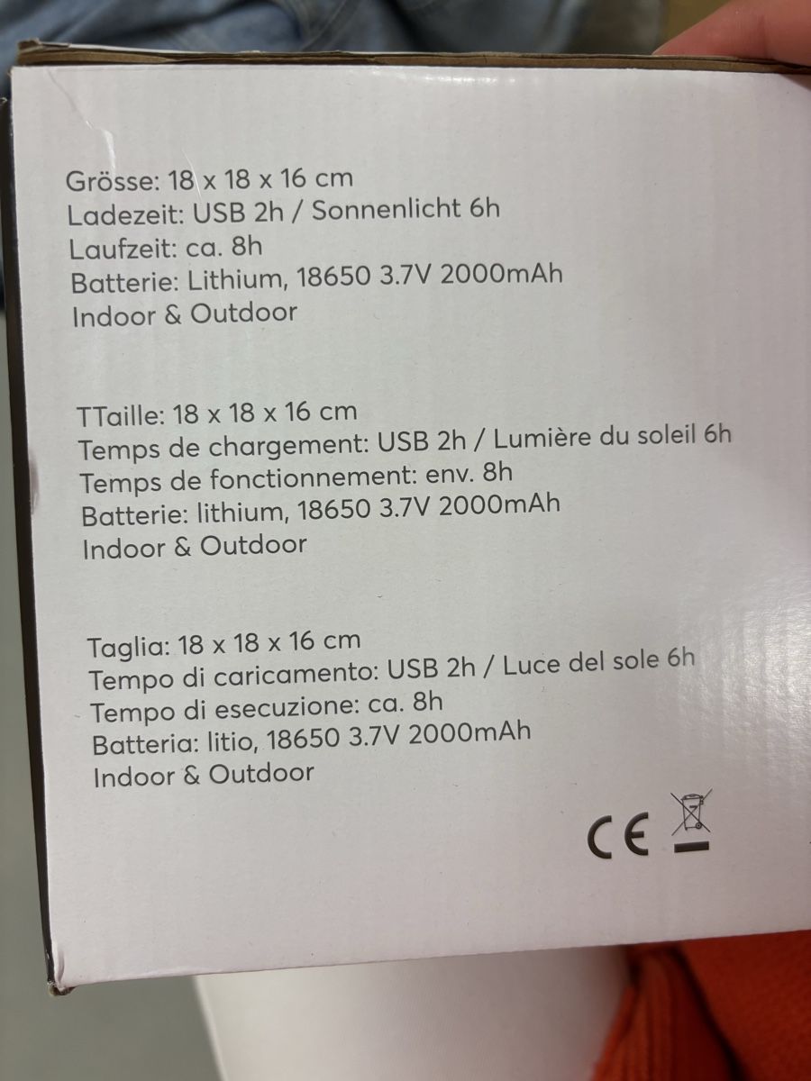 Livique Lampade: Solarlaterne Shadow Dance Weiss  – Nuovo e nell'imballaggio originale da Winterthur venduto da leimaj 5