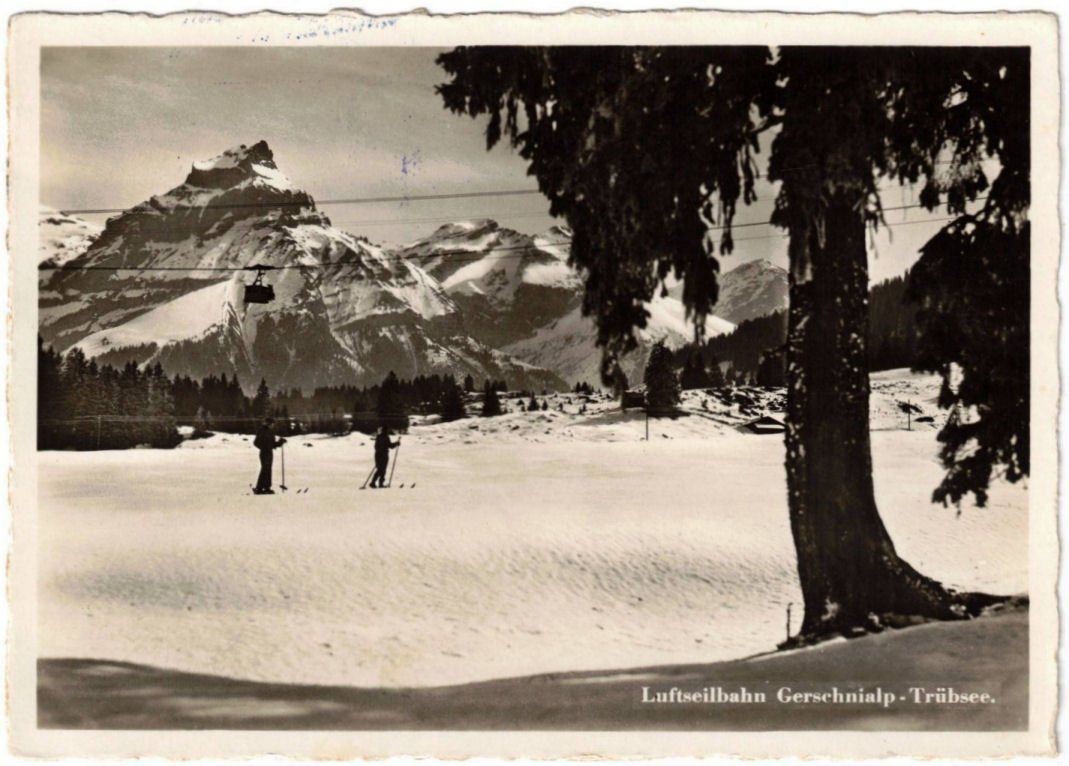 Cartoline postali: Engelberg - Luftseilbahn Gerschnialp--Trübsee – Usato da Binningen venduto da Mountainrider