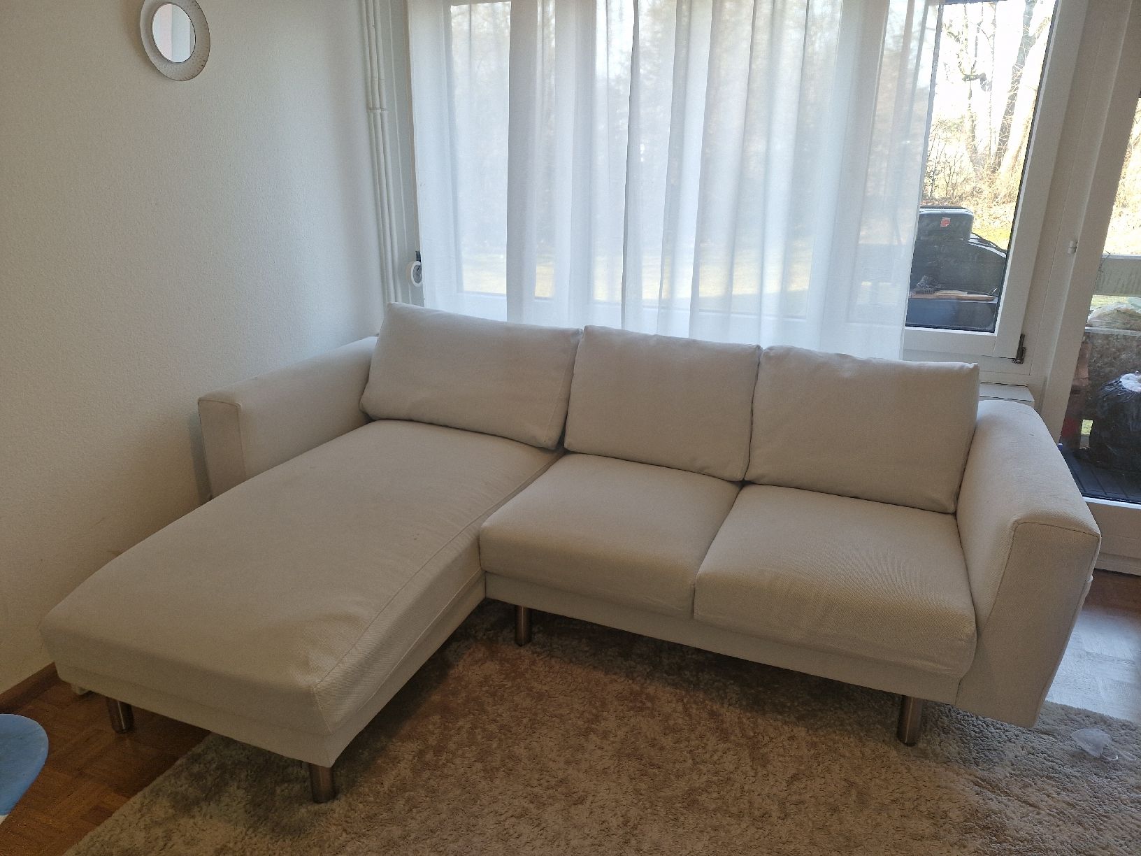 Sofas: Gemütliches IKEA Sofa, hellbeige, guter Zustand – Gebraucht aus Aesch BL von Dias2202