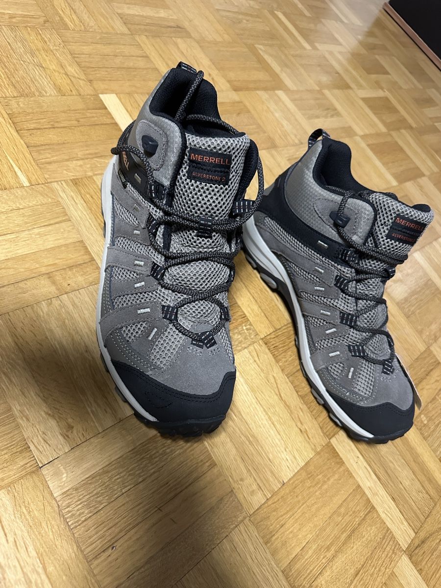 Merrell Herrenschuhe: Merrell Alverstone 2 Mid, Her Trekkingsch, Waterpr, grau, 46 – Neu und originalverpackt aus Neuchatel von feta_ze 4
