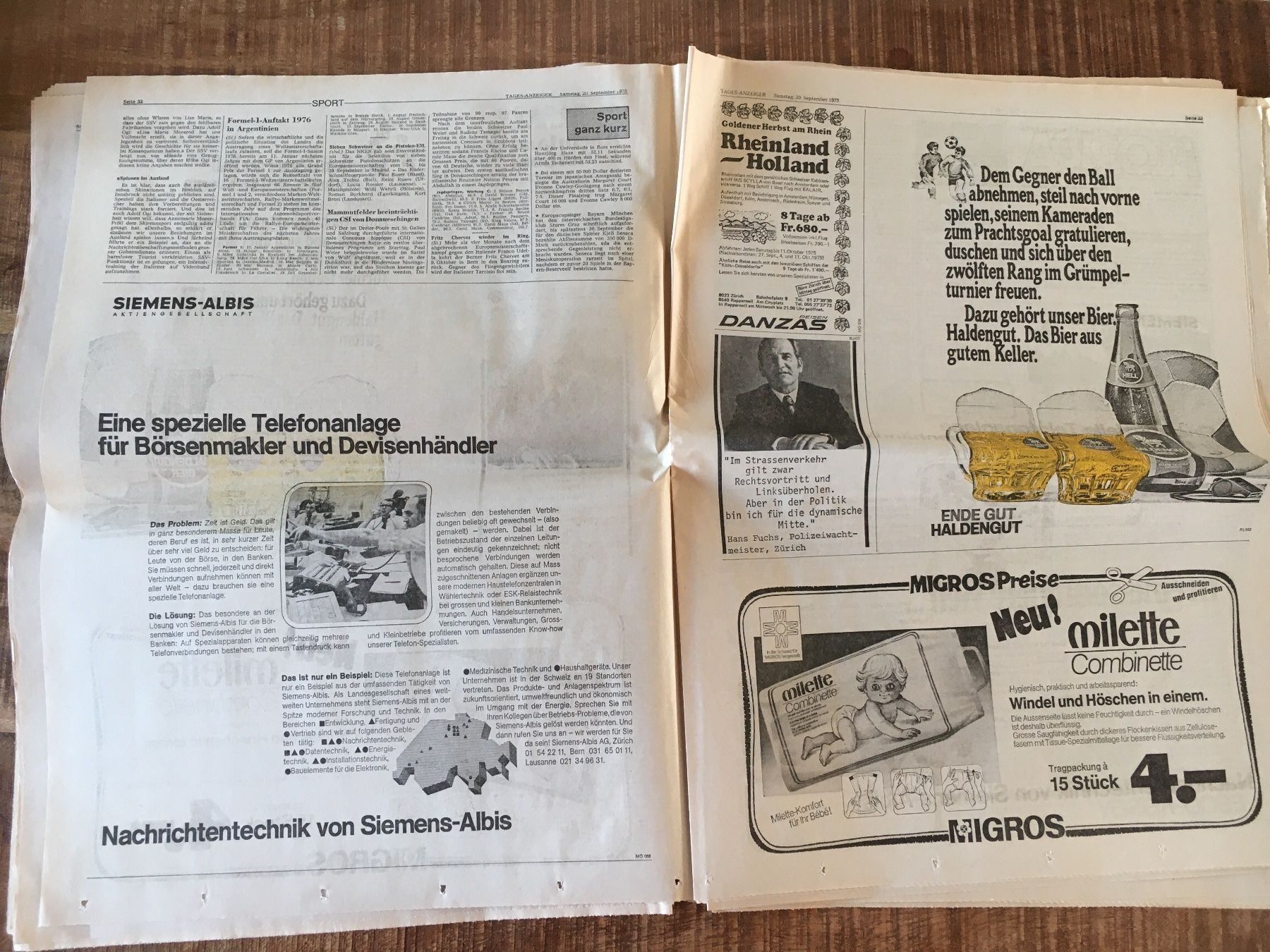 Zeitschriften & Magazine: Tagesanzeiger vom SA, 20. September 1975 – Gebraucht aus Luzern von Jiggy_8898 8