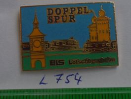 1 Doppelspur Lötschbergbahn Eisenbahn Pin (L754)