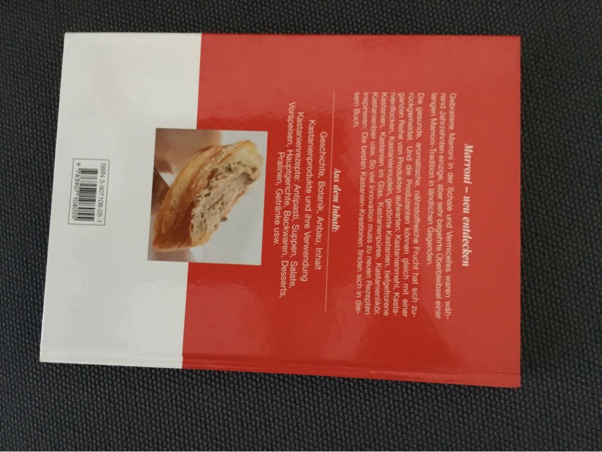 Libri: Alles Marroni die Kastanien Küche – Usato da Triesen venduto da Trisuna 1
