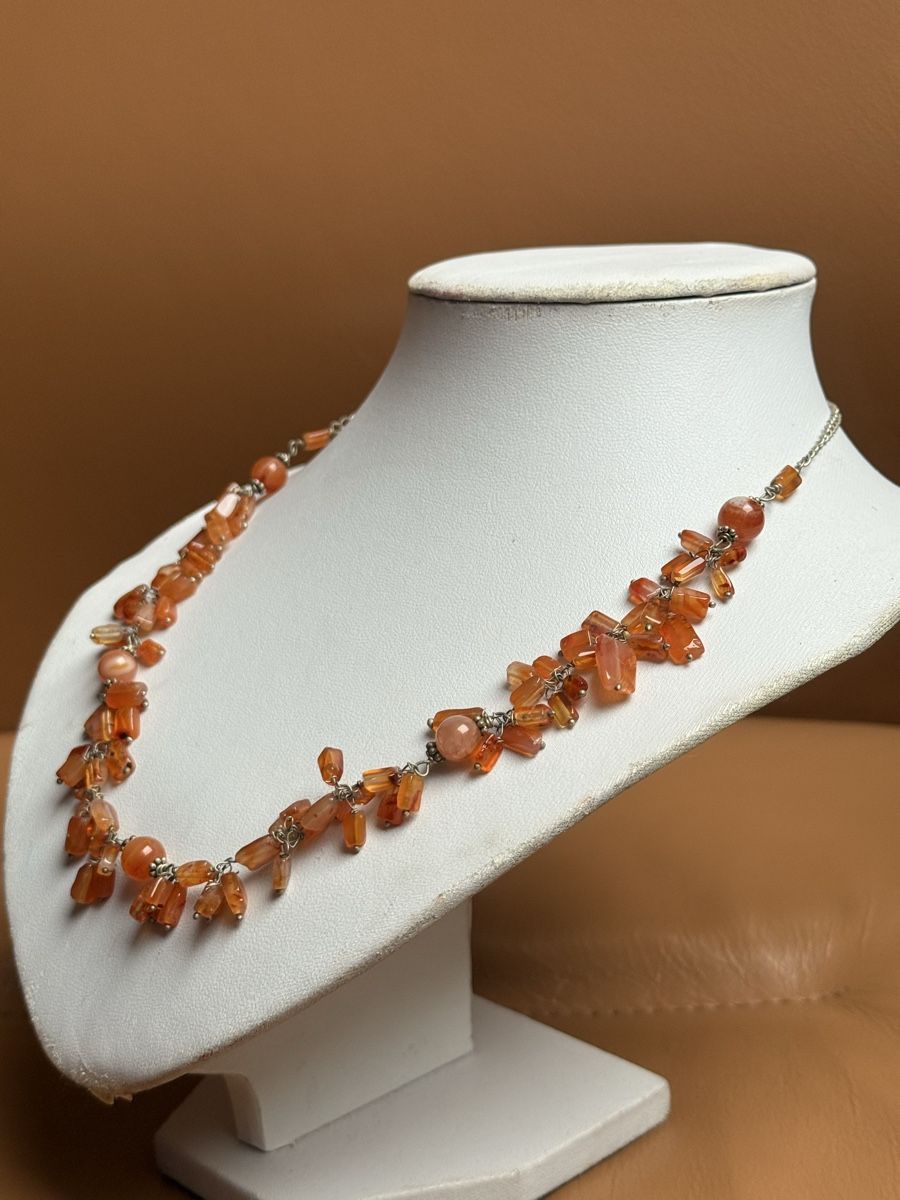 Catenine: Schöne Karneol Kette NEU – Nuovo e nell'imballaggio originale da Basel venduto da Chili007 2
