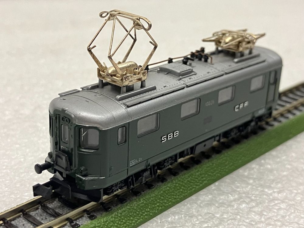 Hobbytrain Modelleisenbahnen: Hobbytrain 11011 N= Re 4/4I SBB 10026 HmBh Lausanne - grün – Gebraucht aus Thun von retoolinoo 3